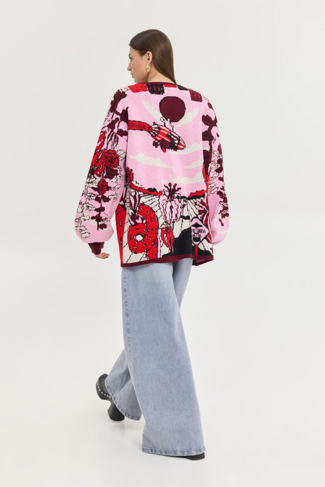 OLD FASHIONED CARDIGAN PINK