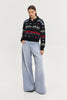 ASTRID KNITTED SWEATSHIRT BLACK