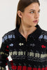 ASTRID KNITTED SWEATSHIRT BLACK