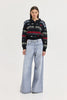 ASTRID KNITTED SWEATSHIRT BLACK