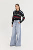 ASTRID KNITTED SWEATSHIRT BLACK