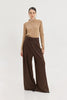 MARTHA PANTS BROWN PLAID