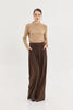 MARTHA PANTS BROWN PLAID
