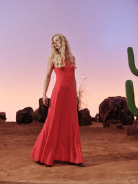 SOL DRESS WATERMELON RED
