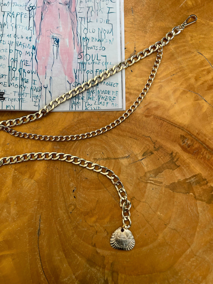 "SUMMER WINE" GOLD CHAIN BELT