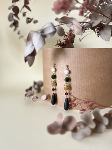 HORNBILL GEMSTONE EARRINGS