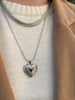 HUMMINGBIRD HEART SILVER NECKLACE