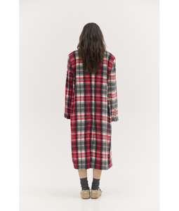 JENNY COAT RED PLAID