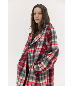 JENNY COAT RED PLAID