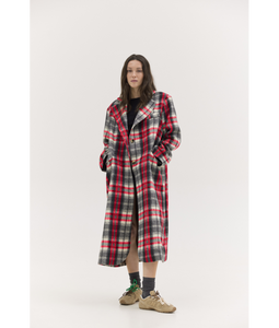 JENNY COAT RED PLAID