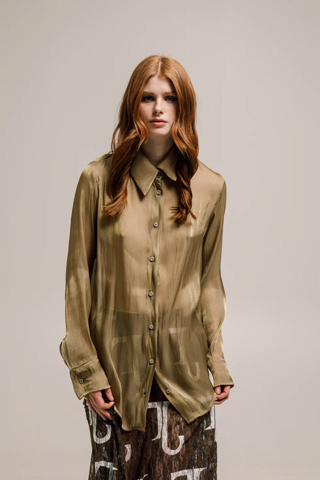 OLINA SHIRT ARMY GREEN