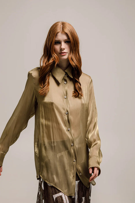 OLINA SHIRT ARMY GREEN