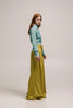VAL PANTS STRIPED LIME GREEN