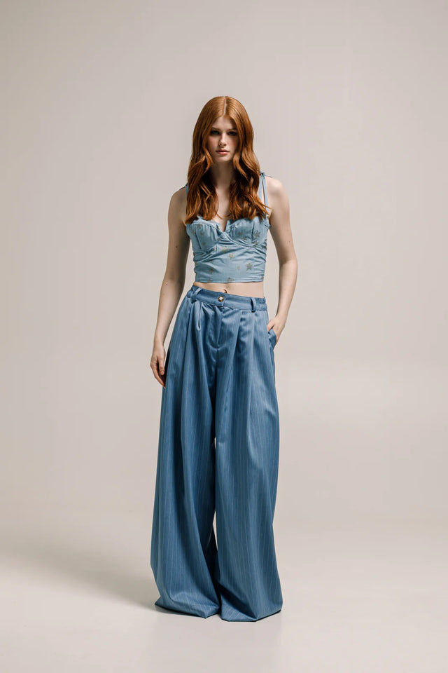 VAL PANTS STRIPED BLUE