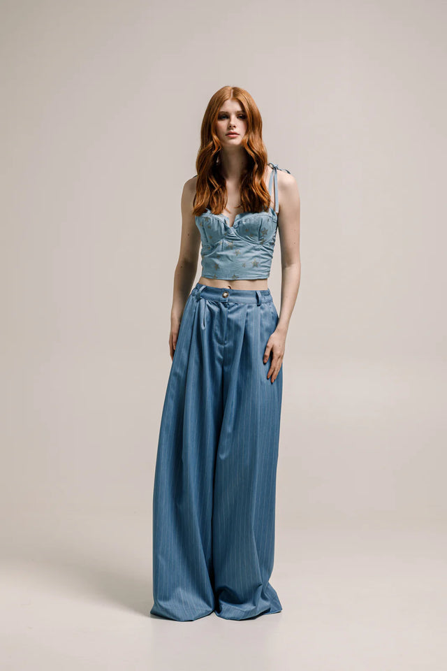 VAL PANTS STRIPED BLUE