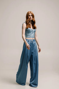 VAL PANTS STRIPED BLUE