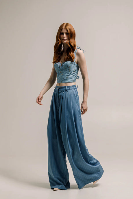 VAL PANTS STRIPED BLUE
