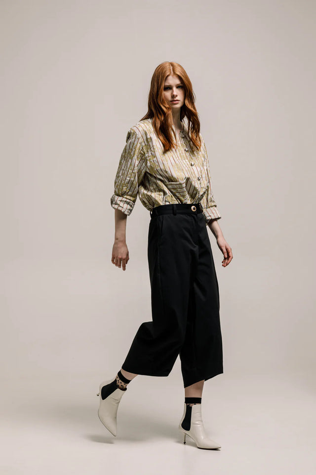 CHOGAN CROPPED PANTS BLACK
