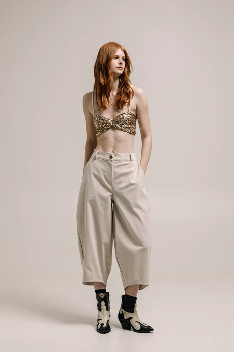 CHOGAN CROPPED PANTS VANILLA