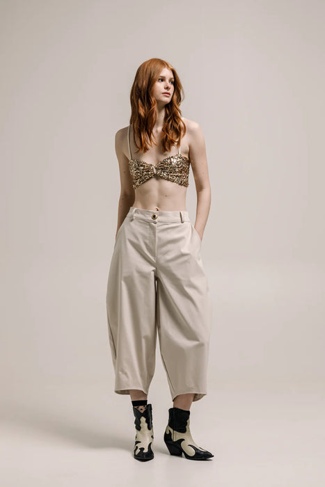 CHOGAN CROPPED PANTS VANILLA