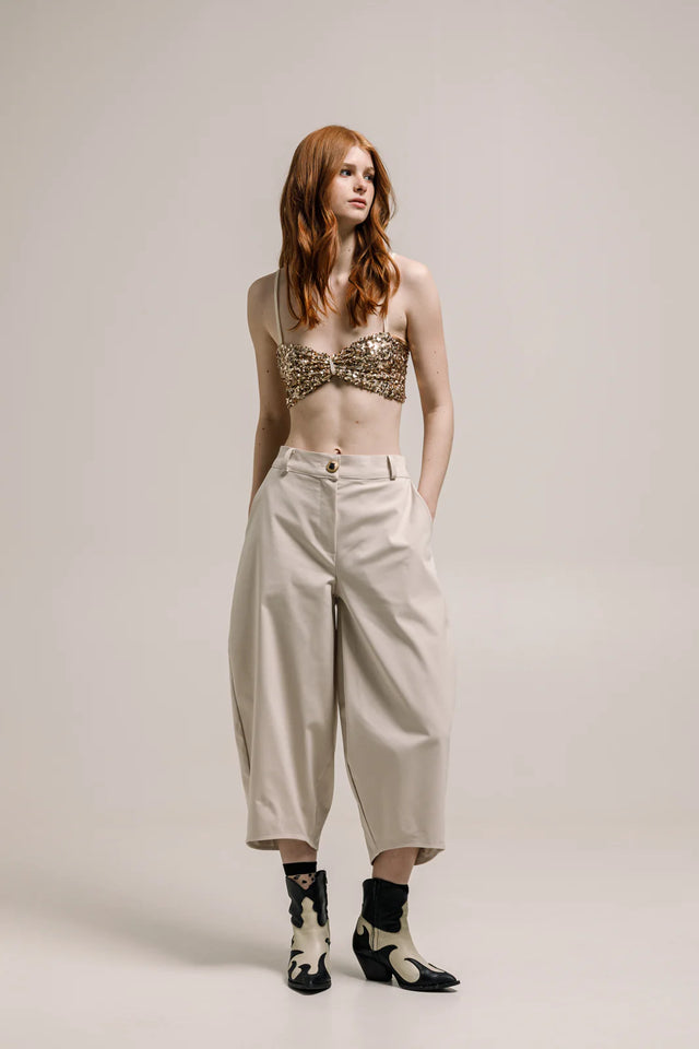 CHOGAN CROPPED PANTS VANILLA