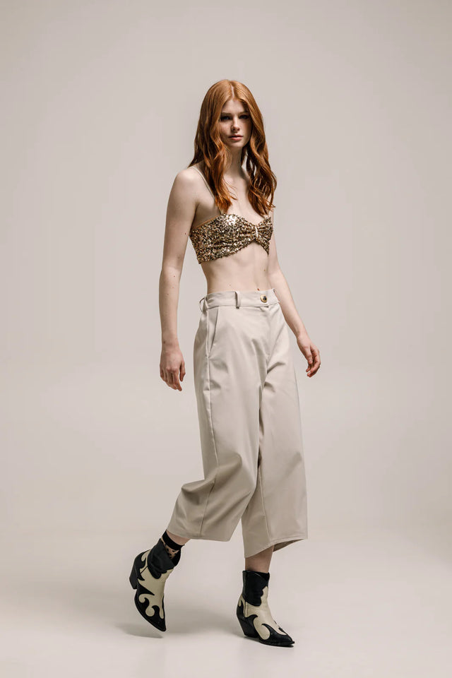 CHOGAN CROPPED PANTS VANILLA