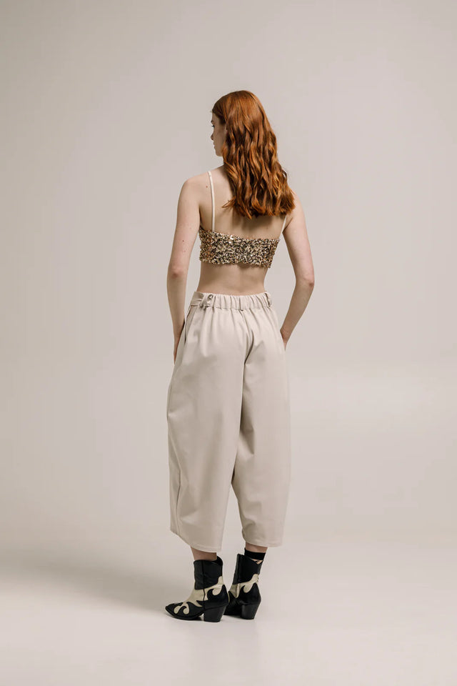 CHOGAN CROPPED PANTS VANILLA