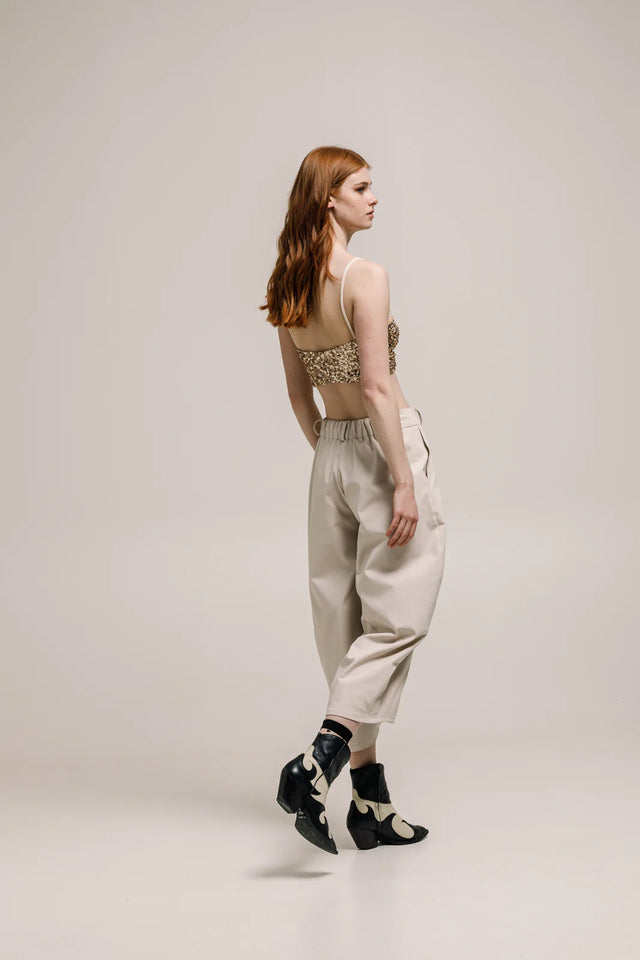 CHOGAN CROPPED PANTS VANILLA