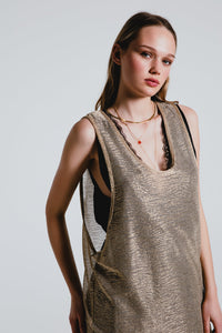 LYE TANK TOP GOLD