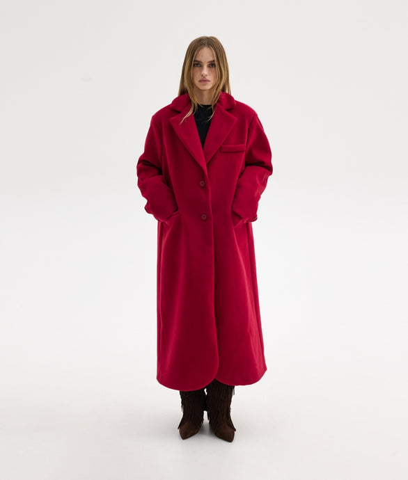 KATHY COAT RED