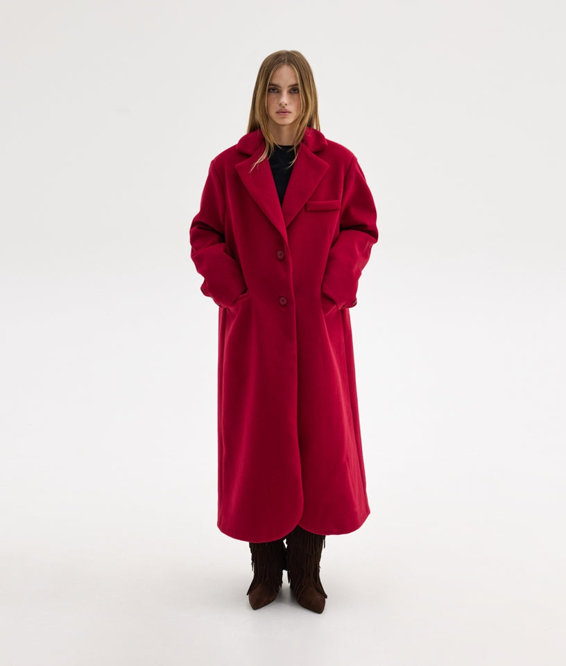 KATHY COAT RED