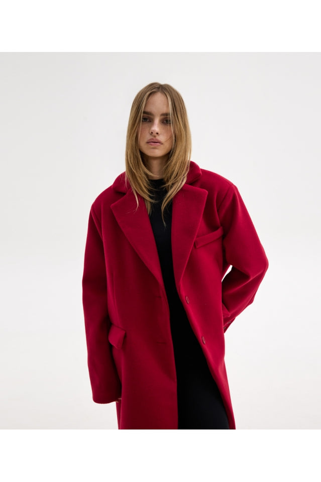 KATHY COAT RED