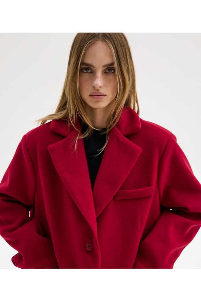 KATHY COAT RED