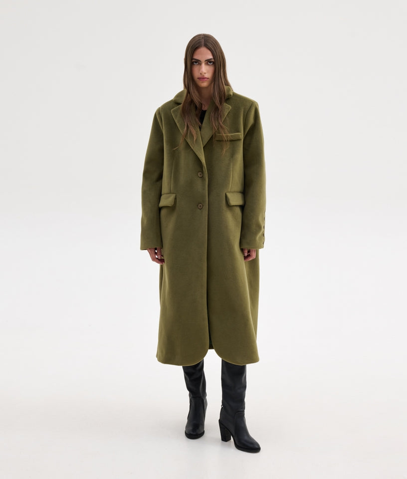 KATHY COAT OLIVE