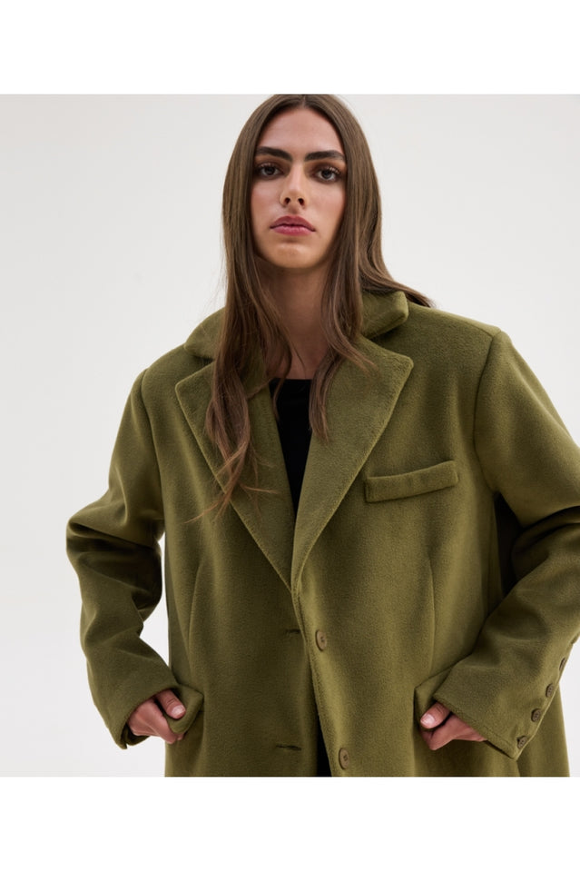 KATHY COAT OLIVE