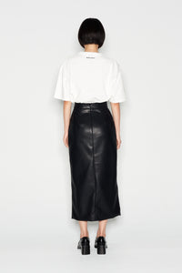 LEATHER ADVENTURE SKIRT BLACK