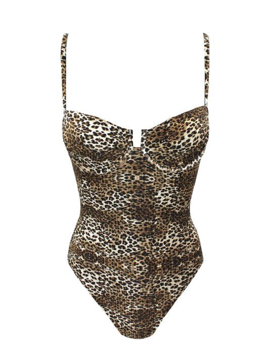 LEOPARD WIRE ONE PIECE