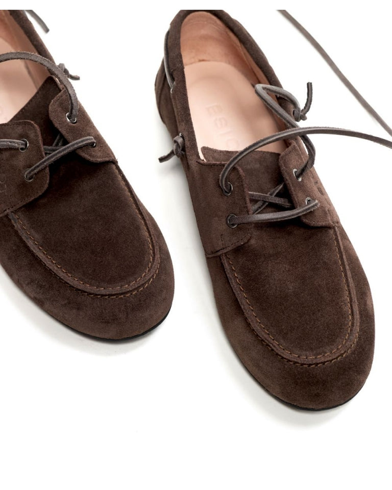 MATILDE | DARK BROWN BOAT SHOES