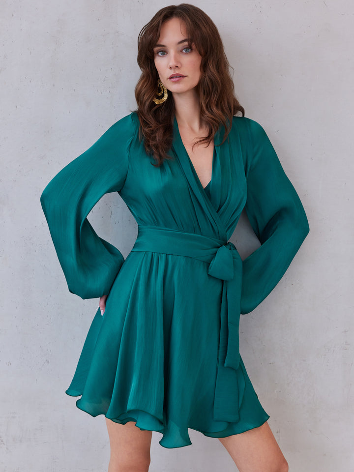 SAVINA DRESS EMERALD