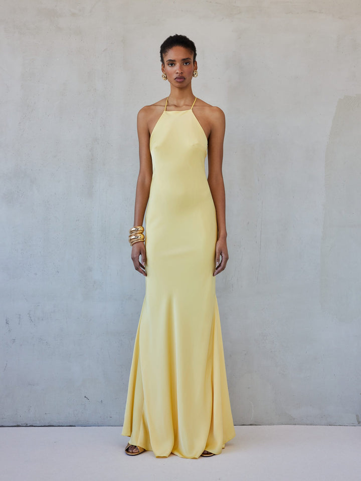 NATALIE DRESS BUTTERYELLOW