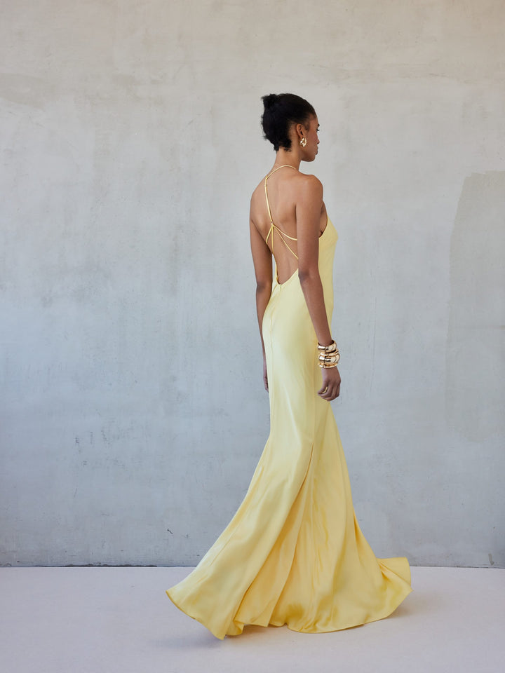 NATALIE DRESS BUTTERYELLOW