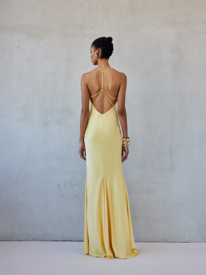 NATALIE DRESS BUTTERYELLOW