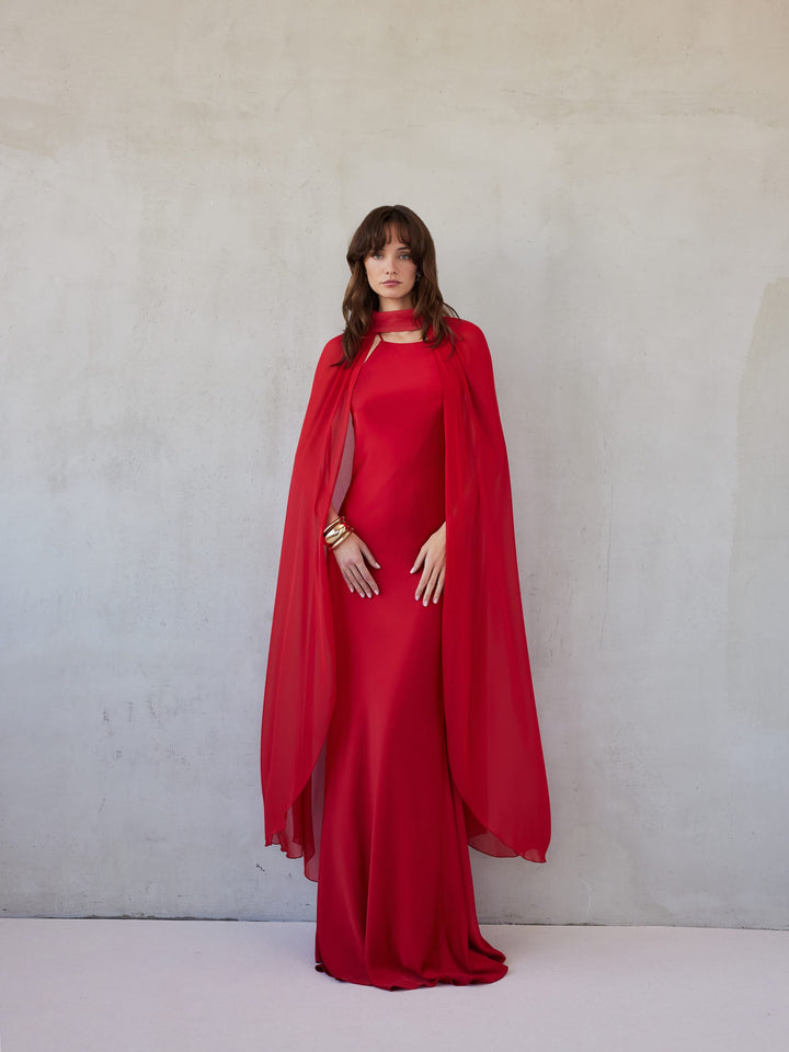 NATALIE DRESS PASSION RED