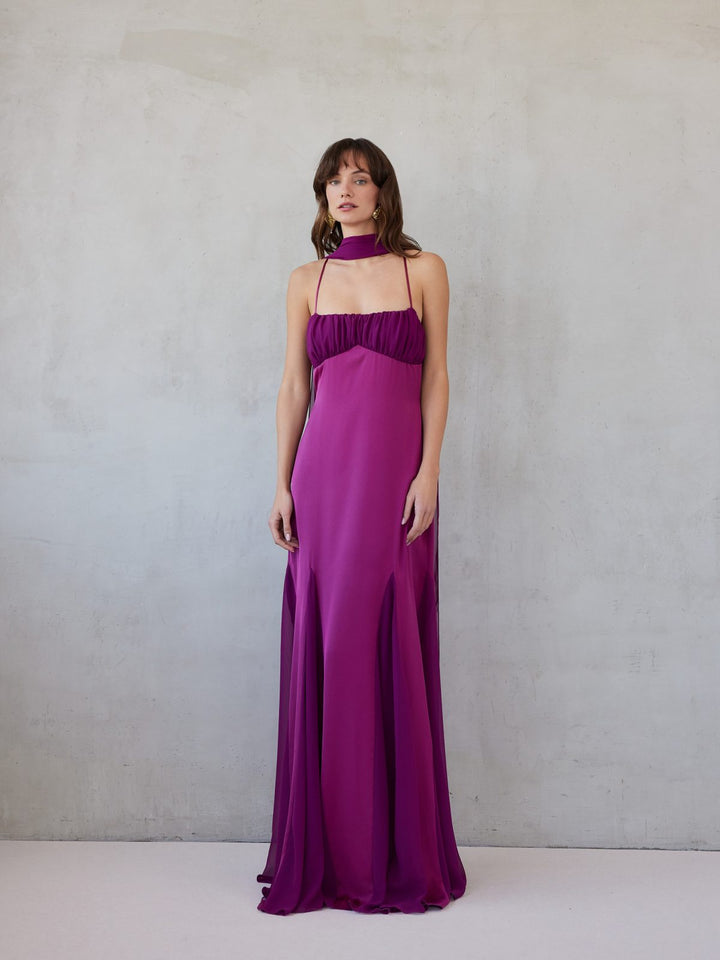 GABRIELLE DRESS | MAGENTA