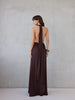 BEATRICE DRESS ROYAL BROWN