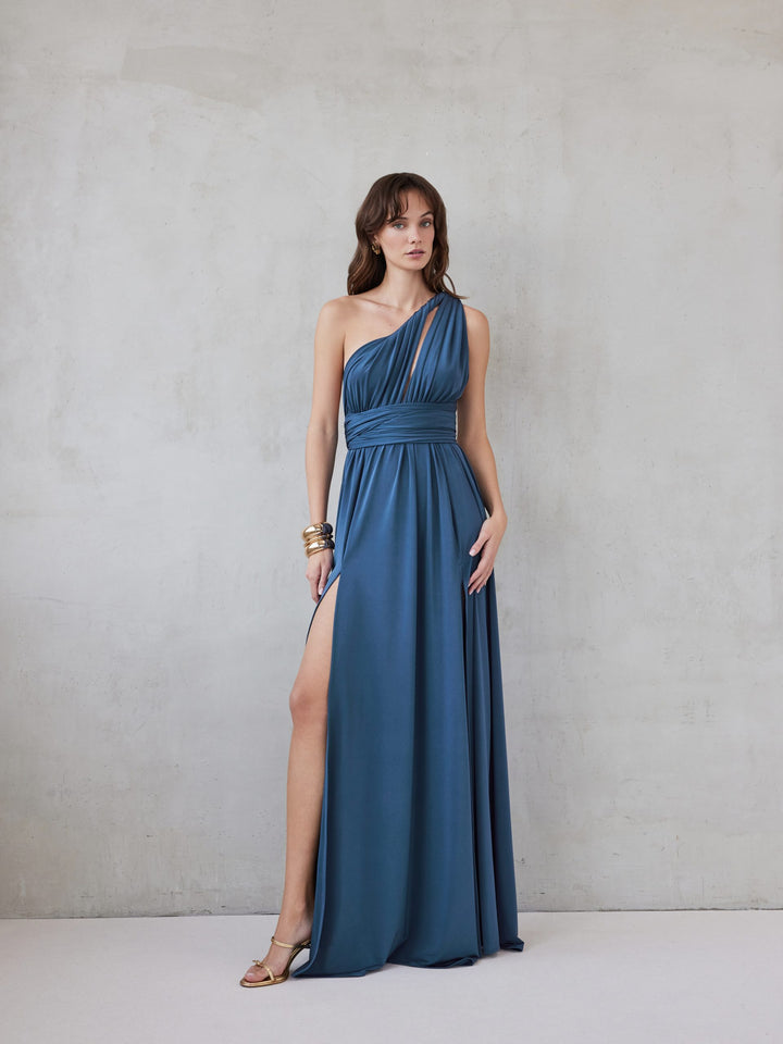 BEATRICE DRESS DUSTY BLUE