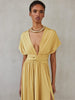 BEATRICE DRESS WARM OCHRE