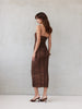 LILLIAN DRESS | BROWN