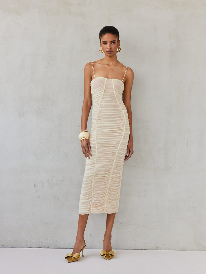 LILLIAN DRESS | VANILLA
