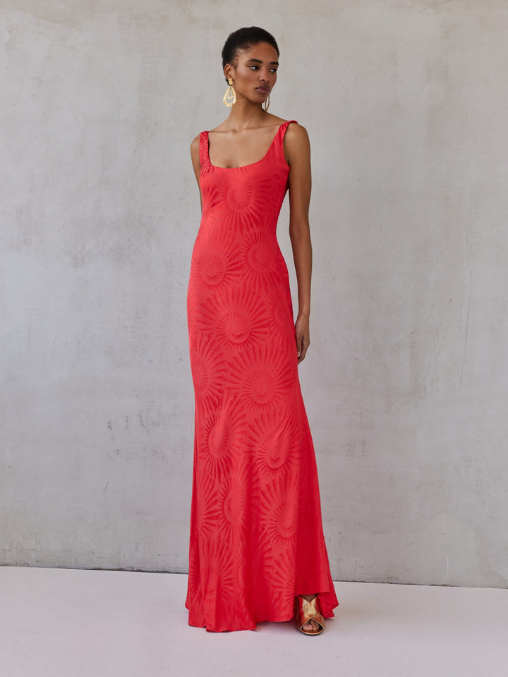 EMELINE DRESS | CORAL
